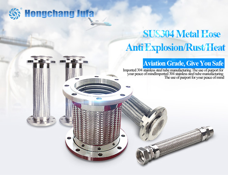 Good Bend Radius Ss316/304 So Wn Flange Ansi 150lb Flex Metal Hose