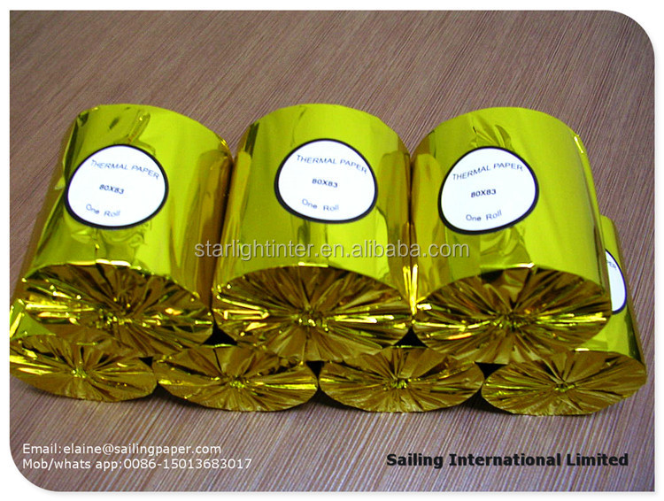 thermal cash register paper 80mm*60m (5 rolls in shrink wrap)