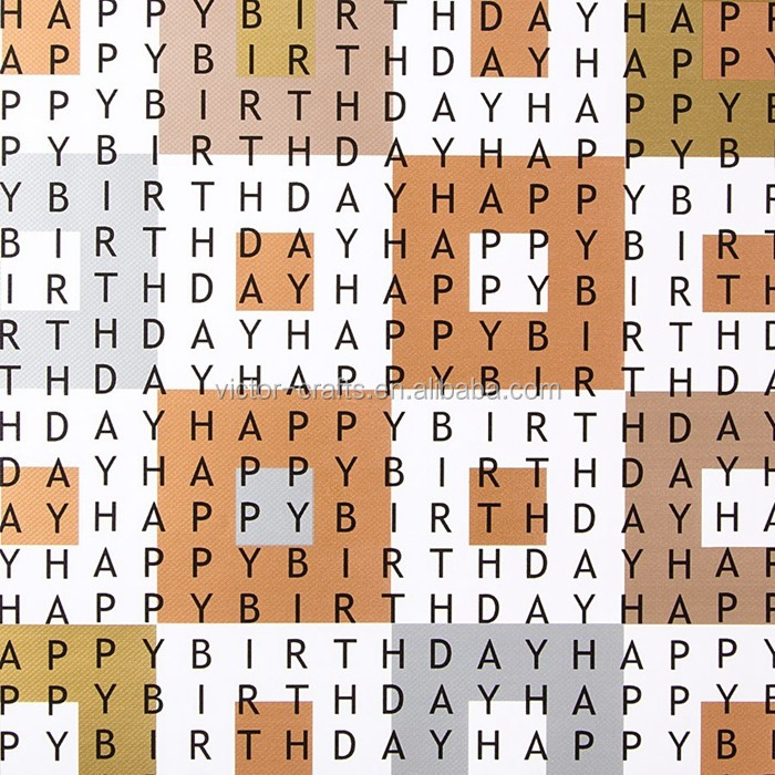 ビクターの工芸カスタム黒、 金・銀誕生日の紙の誕生日ギフトのパッキングのためのロールラップロール仕入れ・メーカー・工場