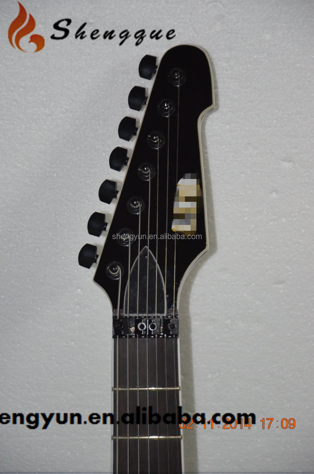 Shengque 7弦黒い エレキ ギター の インレイ仕入れ・メーカー・工場