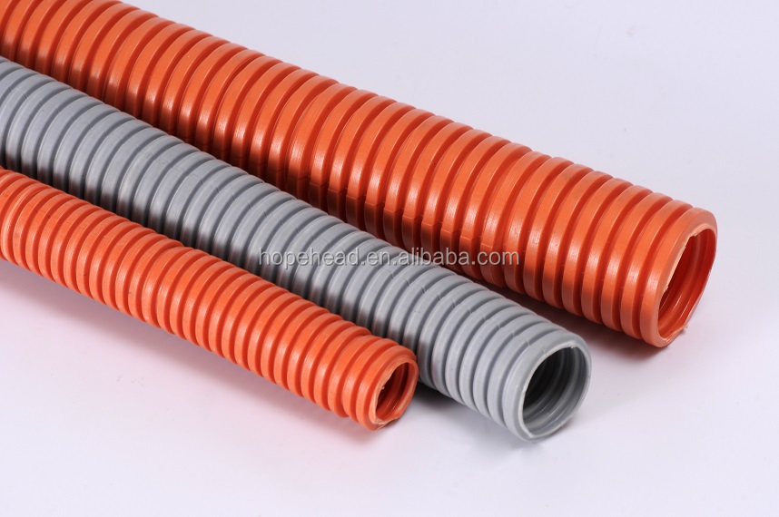 32mm Orange Hdpe Flexible Cable Conduit With Galvanized Steel Strip