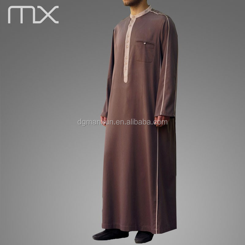 Men Saudi Style Abaya Islamic Clothing Designs From Dubai Soft Thobe Fabric Men Robe Caftan.jpg