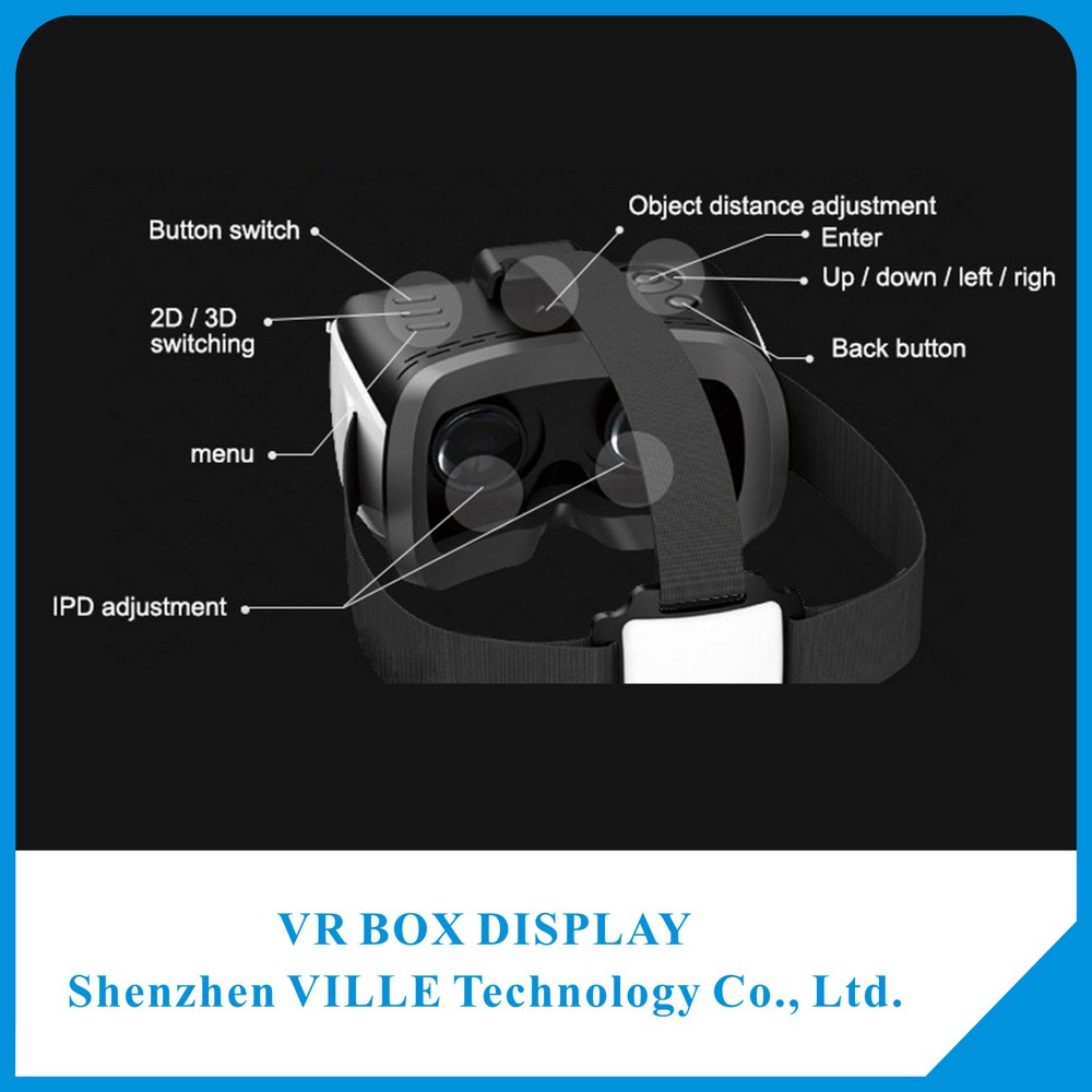 新しい到着オールインワンvrボックスメガネ仮想現実3dメガネvrボックスで1080 p画面仕入れ・メーカー・工場