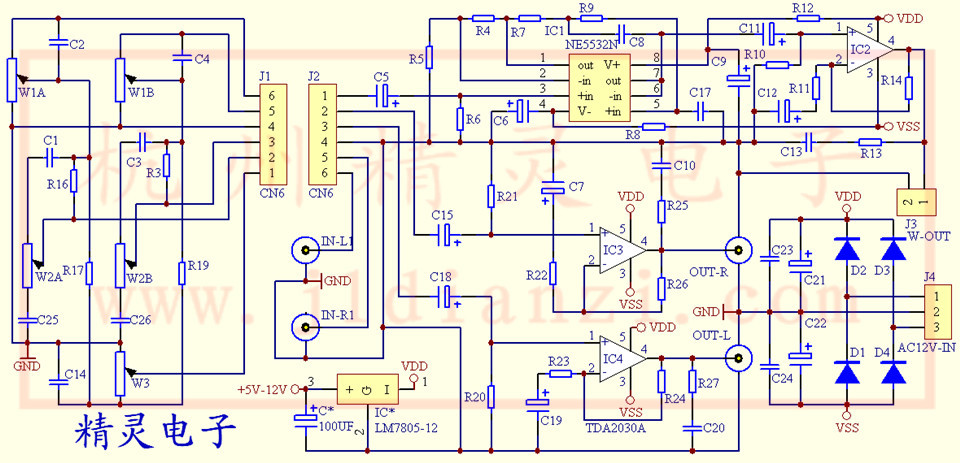 Усилители 2 1 tda2030a Усилители 2 1 tda2030a