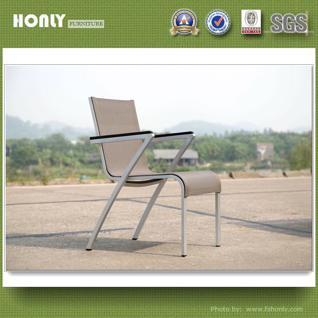 Outdoor Aluminum plastic wood modern big dining table set