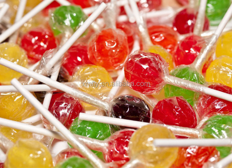 Starry Sky Rotating Round Lollipop Sticks Hard Candy