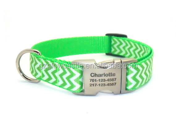 Chevron Stripe Personalized Dog Collar (2).jpg