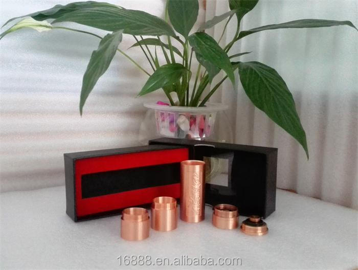 Newest e cig mod haribon mod red copper and SS color fit 18350 18500 18650 battery 510 screw thread made in china for 2014.