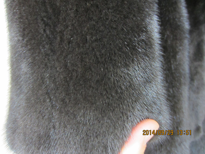 Hot selling imported mink fur coat/A popular in Russian/long section mink fur coat