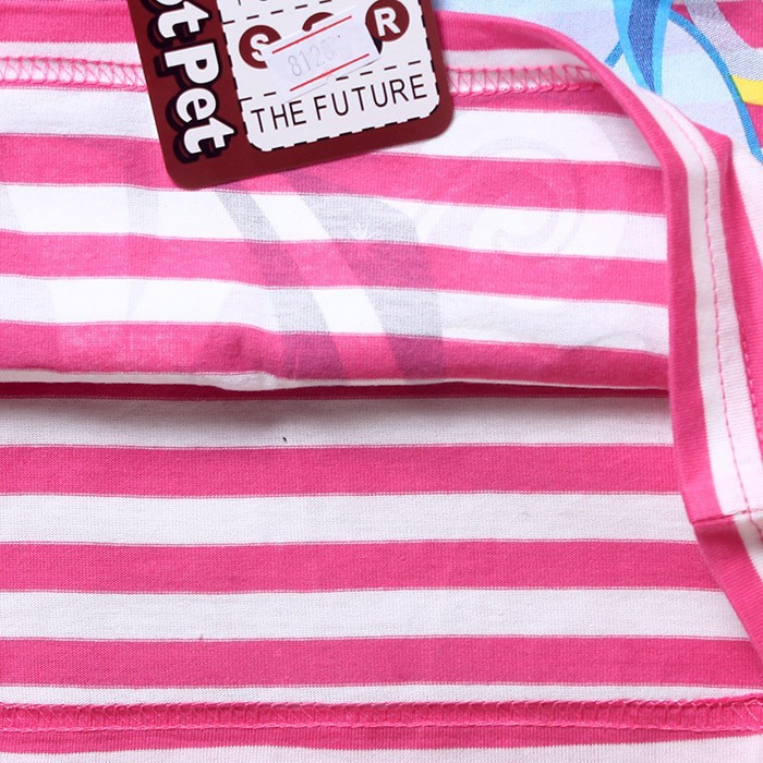 送料無料! 新しい女の子2015夏のt- シャツ私のポニー女子の縞模様の綿のt- シャツ3月9日年