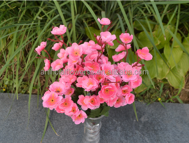 artificial cherry blossom tree peach flower for wedding