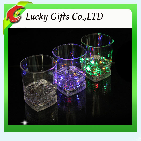 LED Flashing Goblet, Flashing Barware, Acrylic Champagne Glass