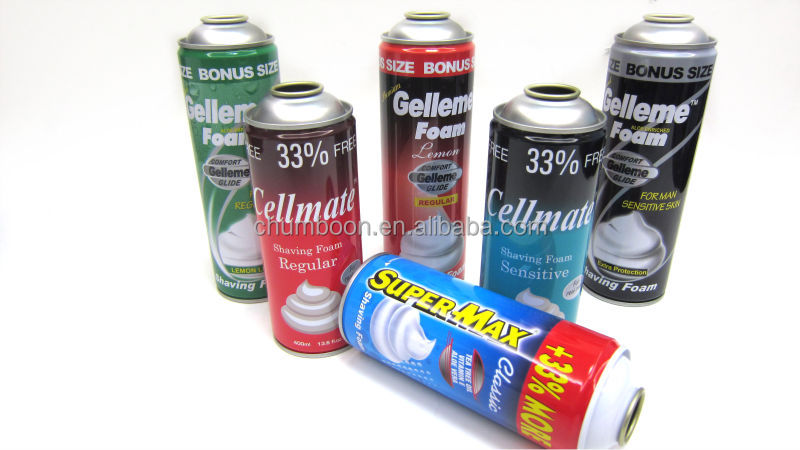 Foaming Shave foam with vitamin E and nature lubricants aerosol bottle