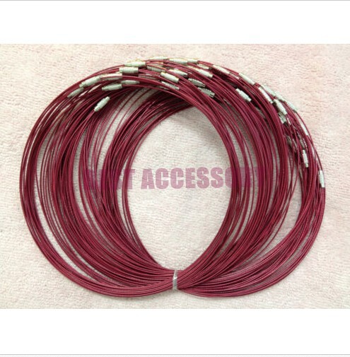 conew_memory wire cord necklace choker0055
