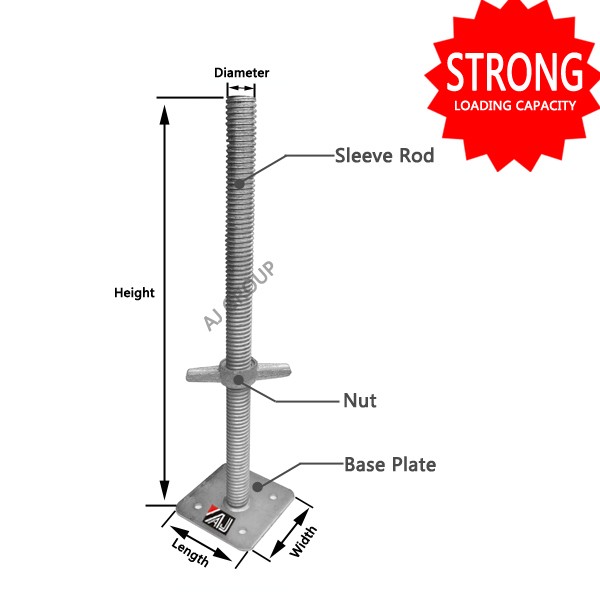 Strong Steel Scaffolding Adjustable Base Jack Buy Base Jack