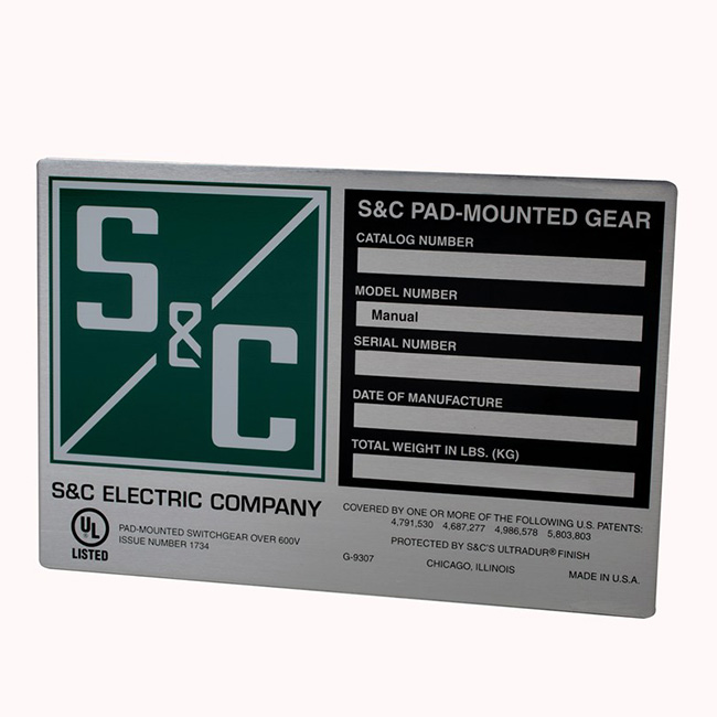 custom metal door plate
