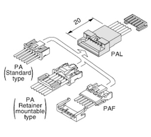 電気2.0ミリメートルピッチ電線対電線コネクタpalr- 02vf2jstハウジングコネクタピン配線palシリーズ仕入れ・メーカー・工場