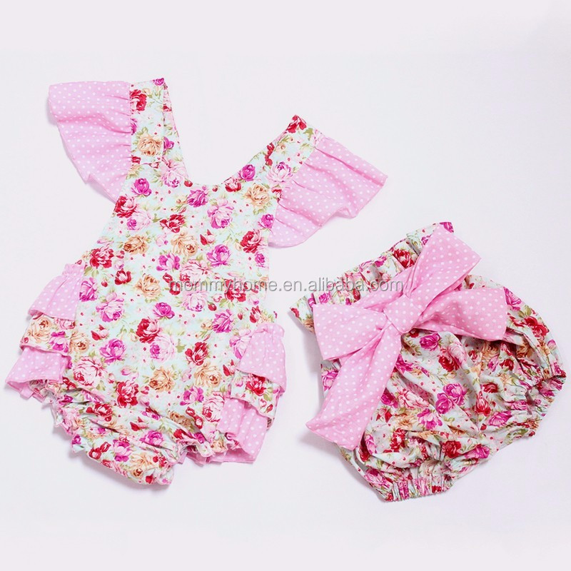 花バブルロンパースとショーツセット幼児服女の子幼児衣装M6072804仕入れ・メーカー・工場