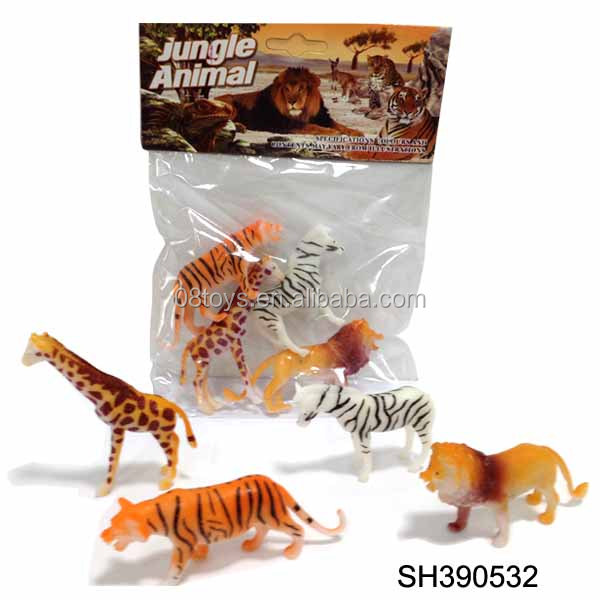 安価な4pcspvcビニールの動物のおもちゃpvc動物のおもちゃ問屋・仕入れ・卸・卸売り