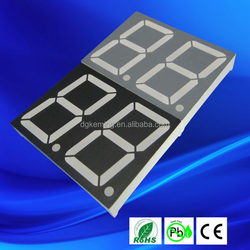 2 digits ultra amber 1.5 inch 7 segment led numeric display