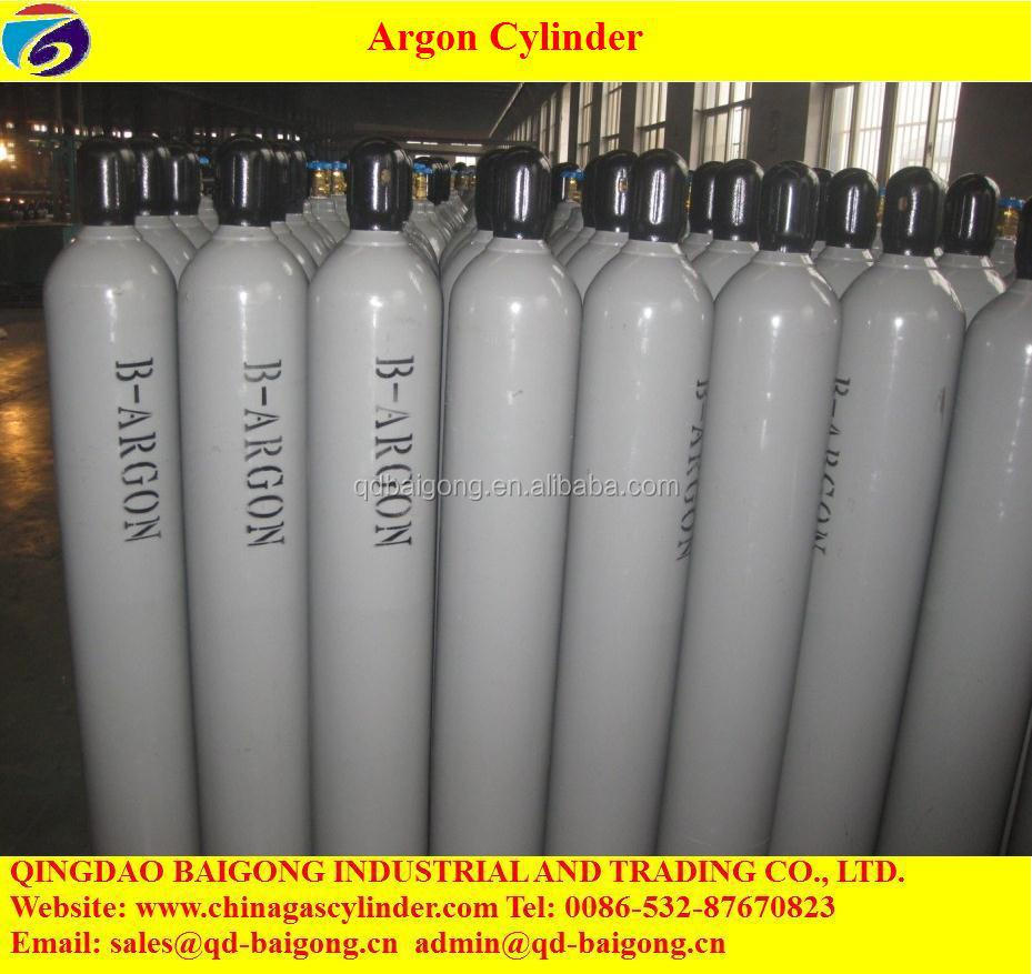 Seamless Steel High Pressure Argon Cylinders