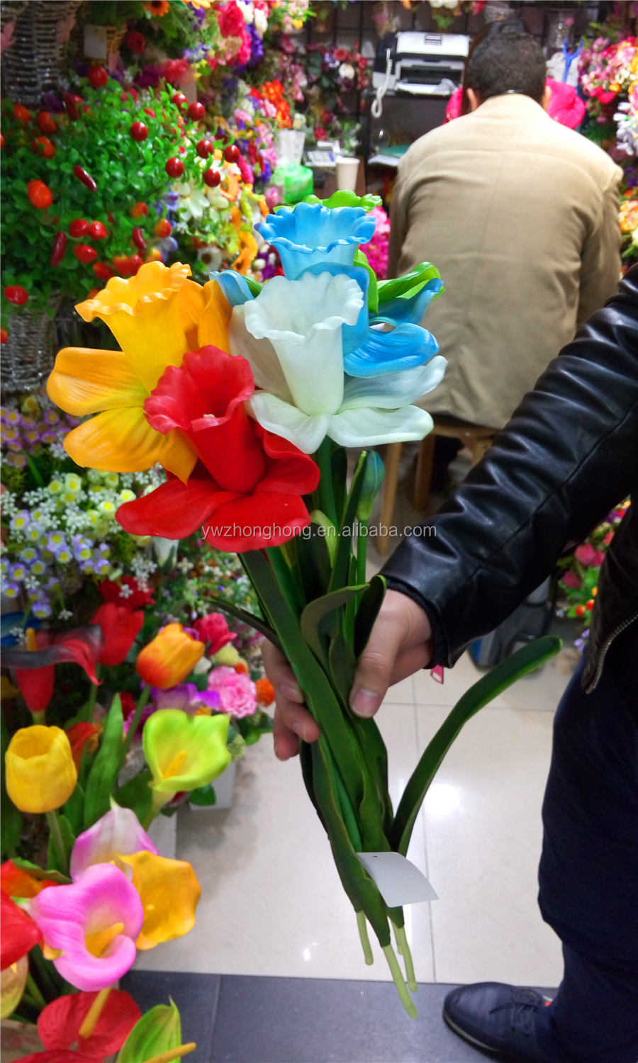 人工泡の花の、 人工的な単一のバラの花、 バルク造花問屋・仕入れ・卸・卸売り