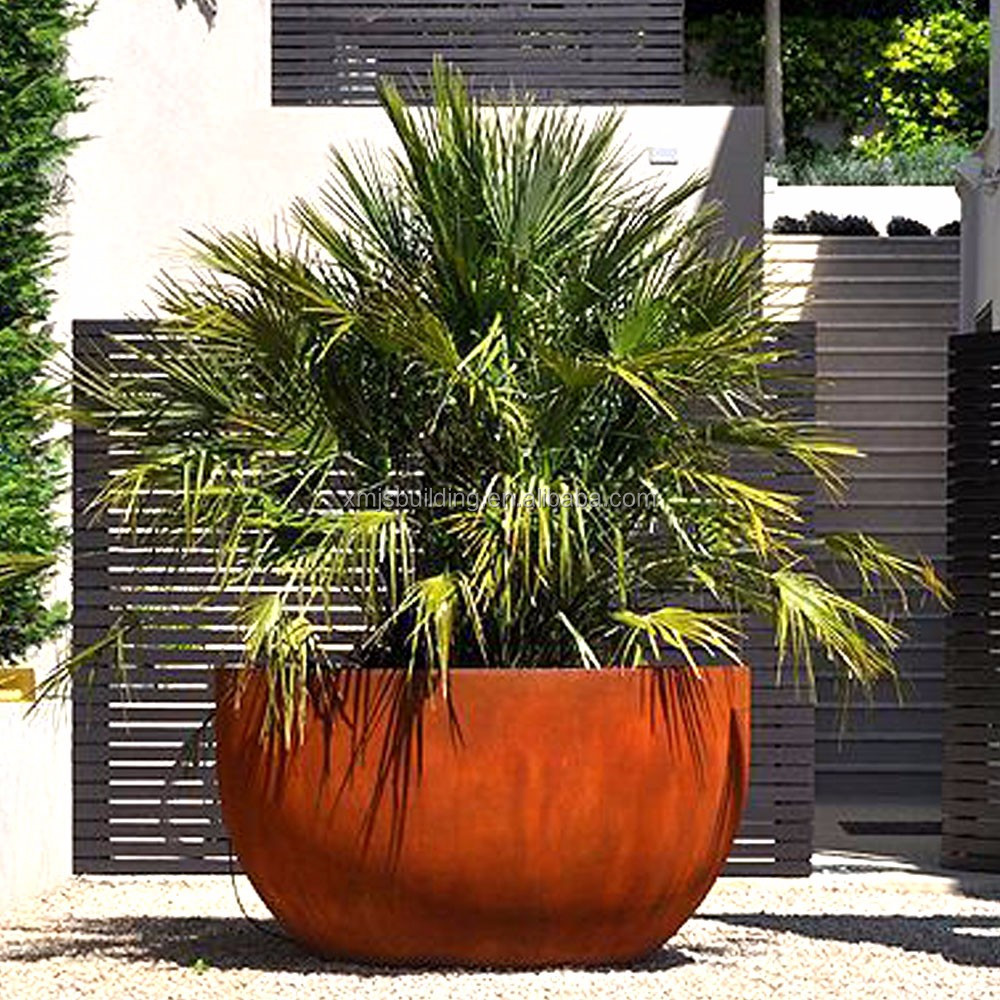 Corten Steel Rusty Garden Metal Decoration Plant Pot Buy Corten