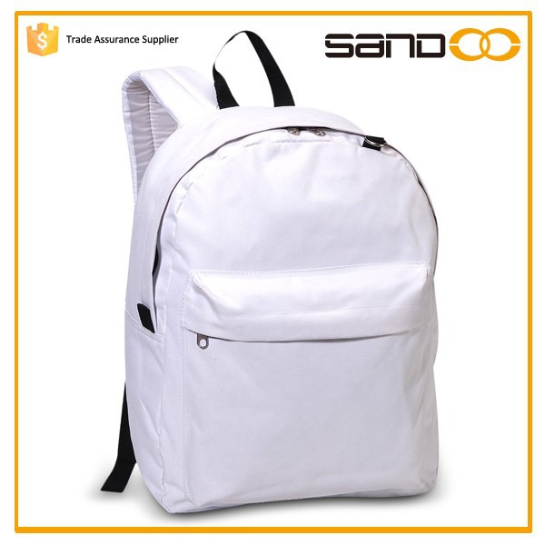 Quanzhou Sandoo Unisex Gender Leisure Plain White Backpack Buy Plain