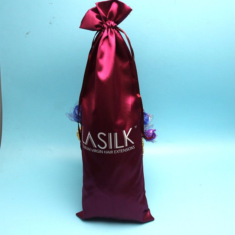 Satin Bags For Hair Extensions Manufacturer Factory Whole Factory Custom Satin Bag For Hair Extensions Drawstring