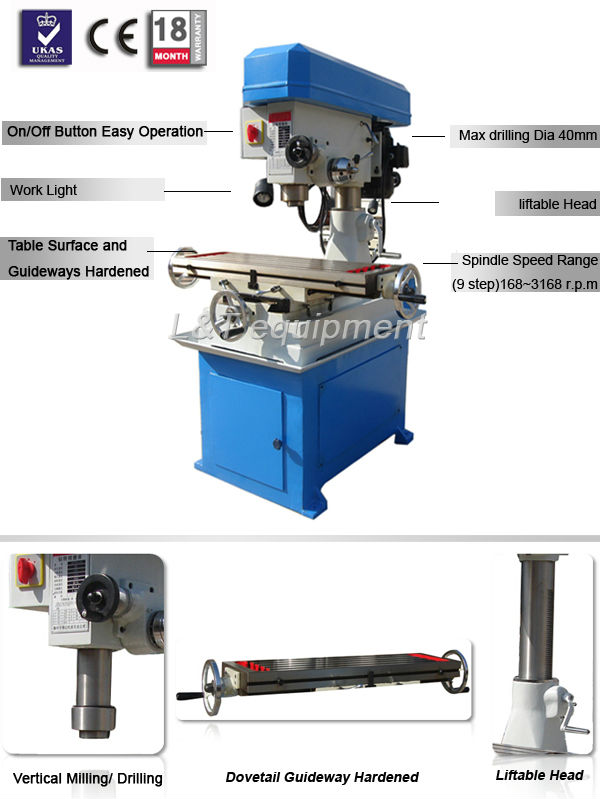 ZX-40 Drilling and Milling Machine - Precision and Efficiency