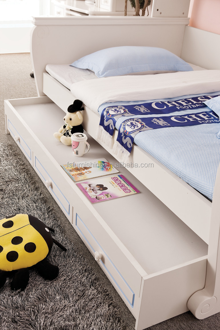 Rd16 jongens en meisjes witte slaapkamer set houten kinderen ...