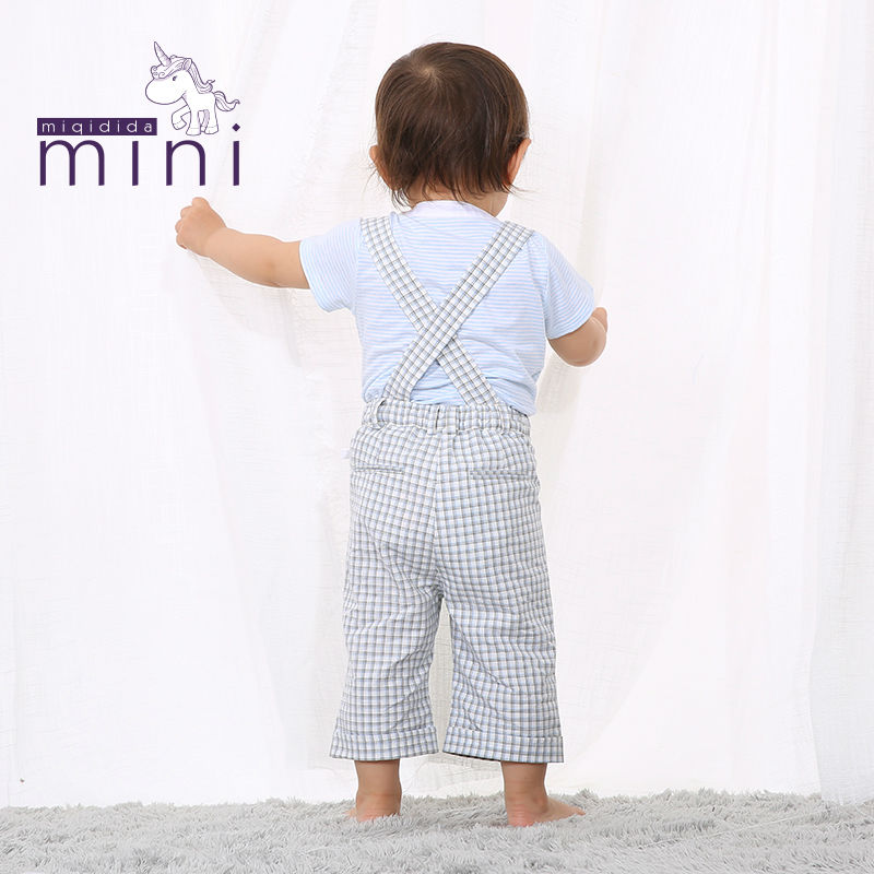 広州子供服の新しい到着のベビー赤ちゃん服フォーマルサスペンダーのズボンの男の子のパターン仕入れ・メーカー・工場