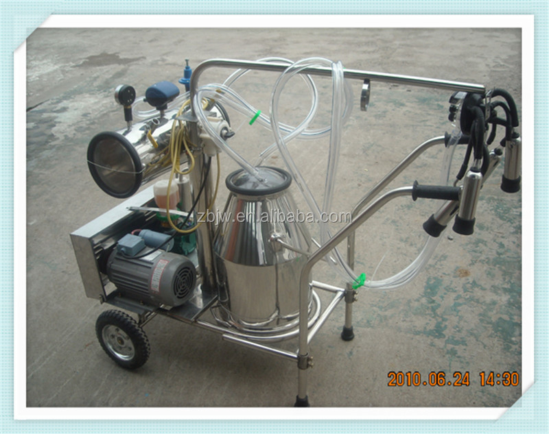 Portable Milk Sucking Machine With Single Stainless Steel Milk Bucket