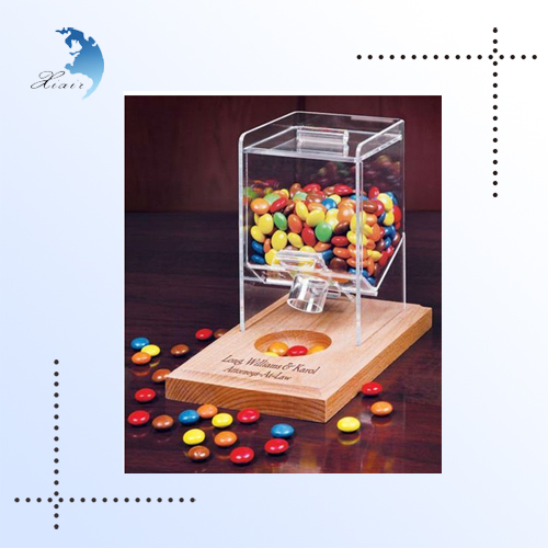 3 Tier Square Shape Desktop White Acrylic Lollipop Display Stand For Sale