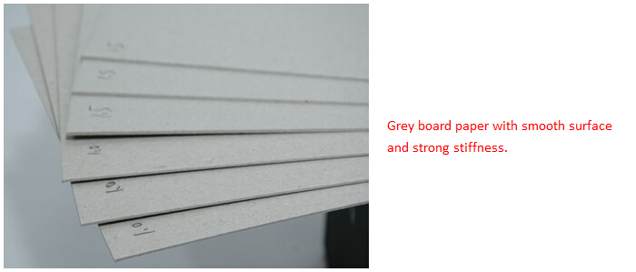 灰色のチップボードリサイクル/グレーボード1ミリメートル灰色の合板のシート紙卸仕入れ・メーカー・工場