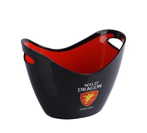 12L flashing different colors light Cheers colorful Champagne LED ice bucket transparent LED plastic ice bucket