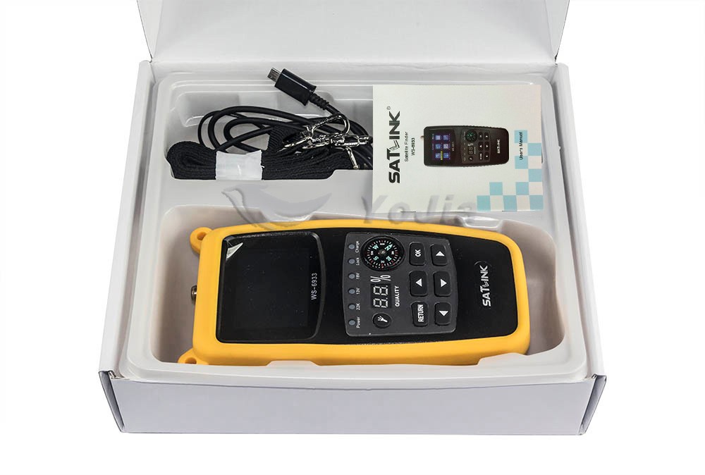 Original Satlink Ws-6933 Satellite Finder Meter Dvb-s2 Fta C&ku Band ...