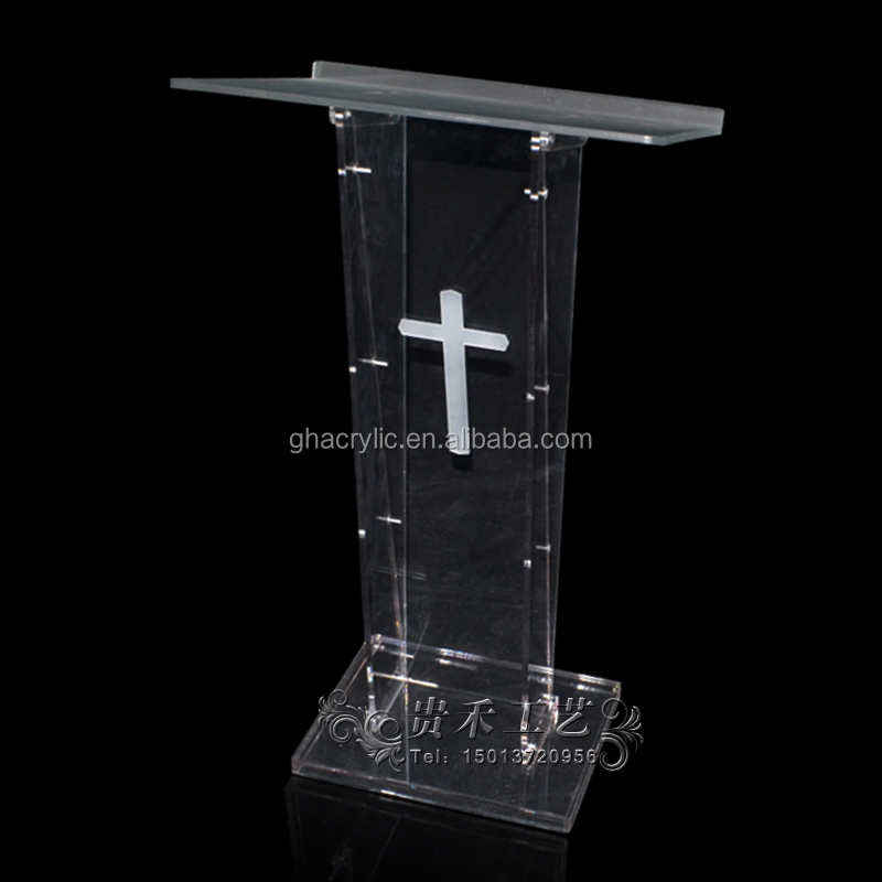 Clear Acrylic church podium with simple design/Durable lectern仕入れ・メーカー・工場