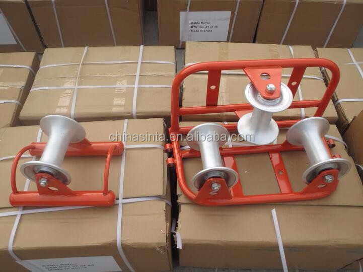 Aluminum electrical cable pulling rollers