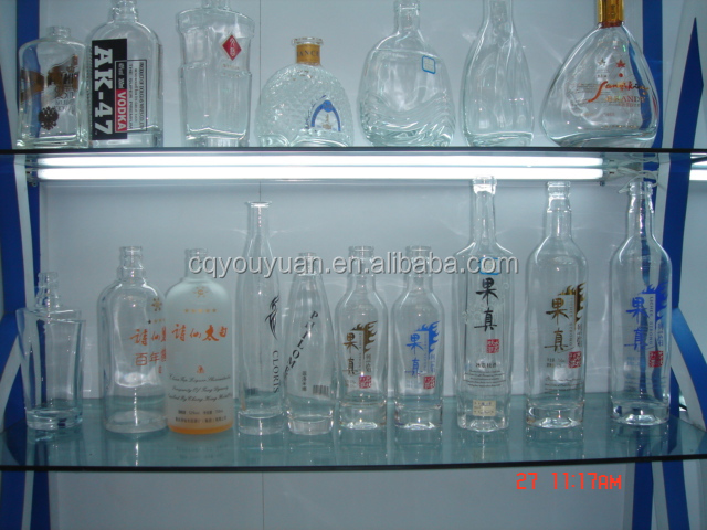 custom square 700ml glass bottle