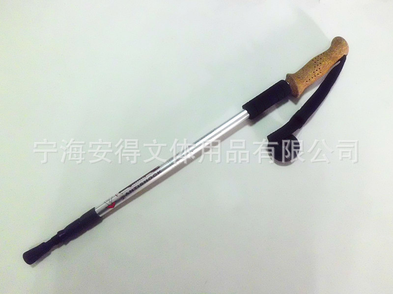 アンドラプラスタイルの供給の品質のコルクハンドル3つの屋外トレッキングポール6061スキーのストック問屋・仕入れ・卸・卸売り