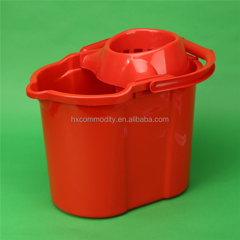 RW Clean 3 Qt Square Green Plastic Cleaning Bucket - with Stainless Steel  Handle - 7 x 6 3/4 x 6 - 10 count box - Restaurantware