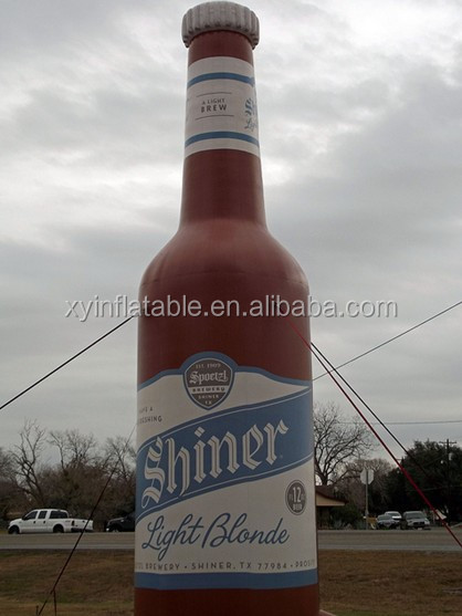 2014 Custom giant inflatable champagne bottle for promotion