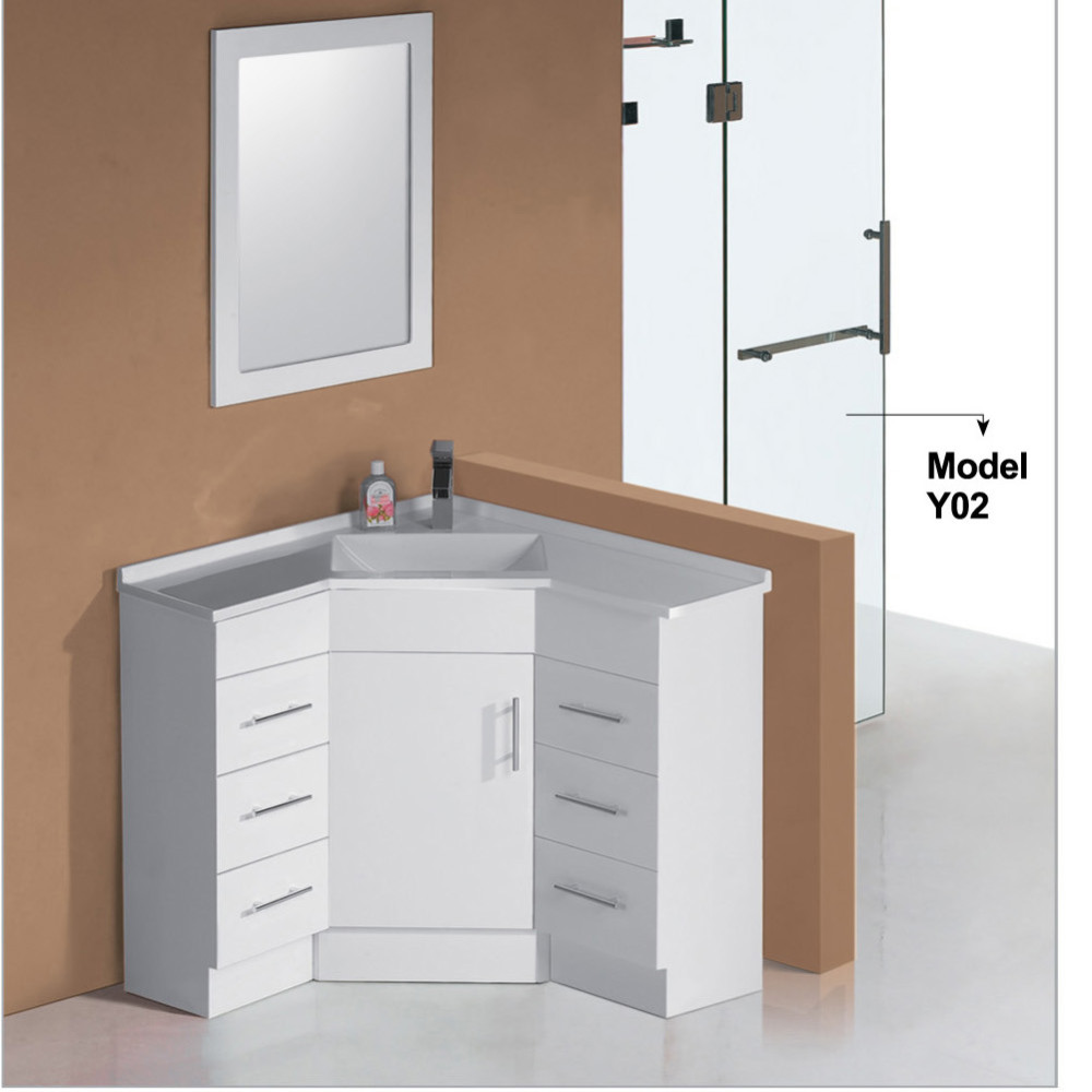 White Lacquer Modern 30 Inch Bathroom Vanity With Drawers Buy 30
