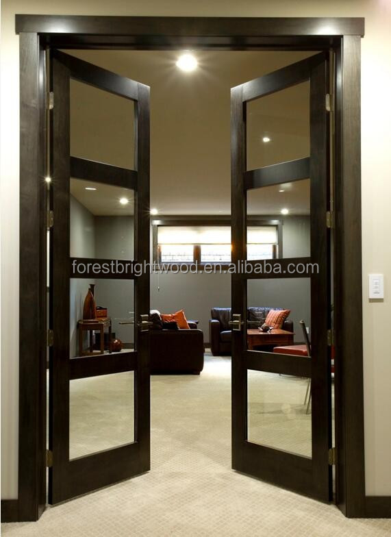 10 Lite Glass Insert Wood Interior Door Wooden Window Door Models