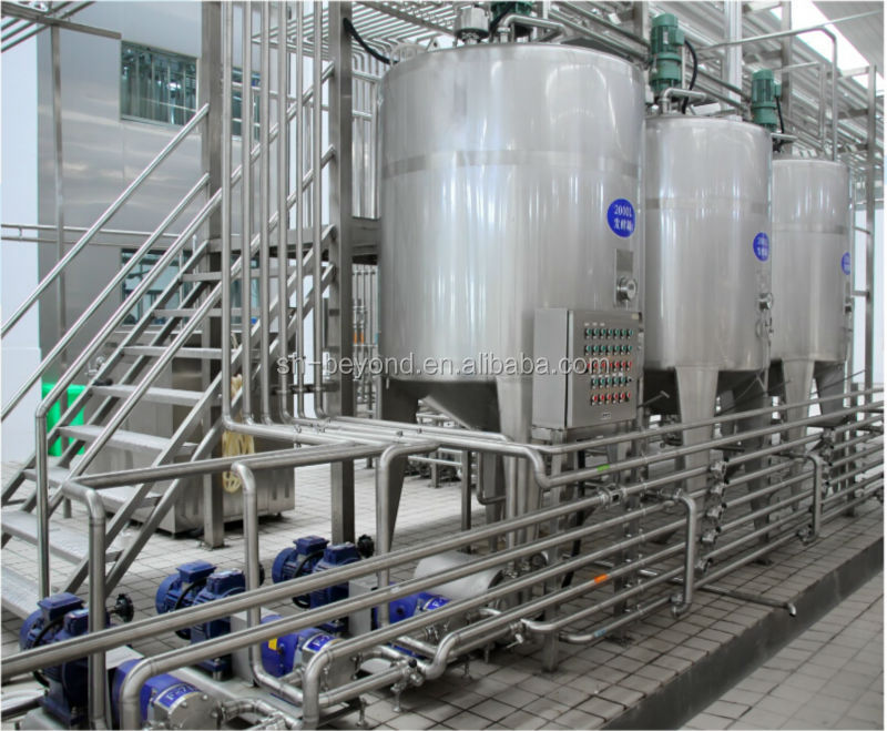 SHANGHAI BEYOND automatic dairy production line produce various kinds of dairy products