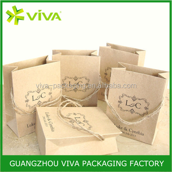 Full Color Printing Brown brown kraft paper tea bags