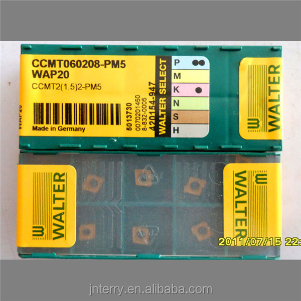 Various Types of CVD Coating Walter Turning Tools Carbide Inserts CCMT120408-PM5 WAK20