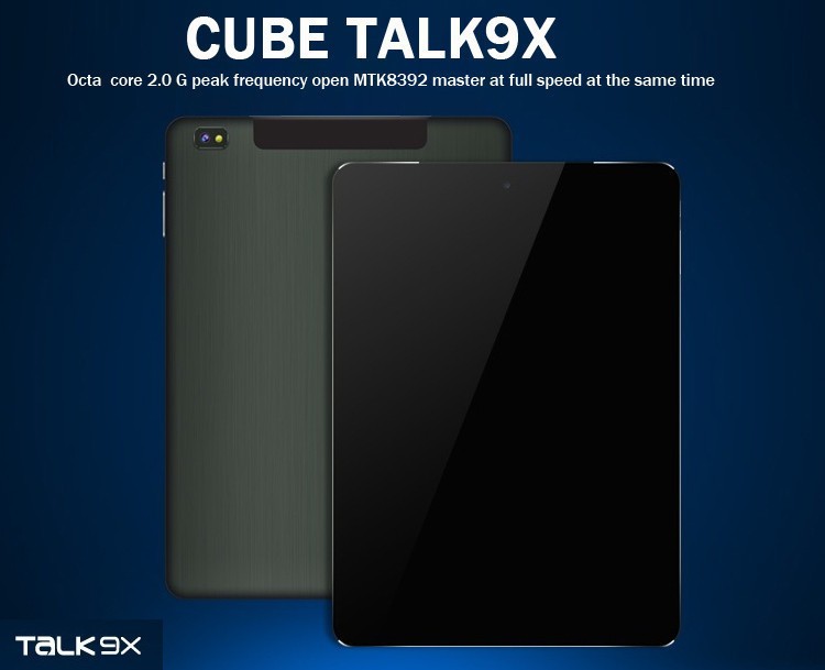 Cube Talk 9X U65GT MT8392 Octa Core 2.0GHz Android 4.4 Tablet PC 9.7 inch 3G Phone Call 2048x1536 IPS 8.0MP Camera 2GB/32GB Cube Talk 9X U65GT MT8392 Octa Core 2.0GHz Android 4.4 Tablet PC 9.7 inch 3G Phone Call 2048x1536 IPS 8.0MP Camera 2GB/32GB