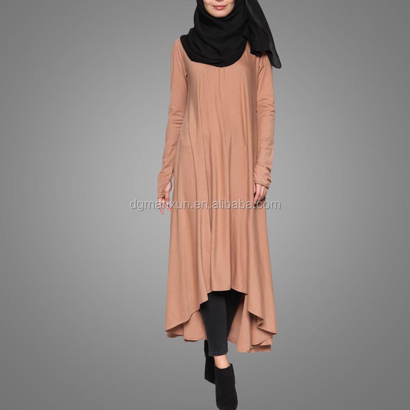 2017 New Design Woman Dubai Abaya Wholesale Cheap Price Plain Design Spadex Abaya Muslim Dress Women (3).jpg